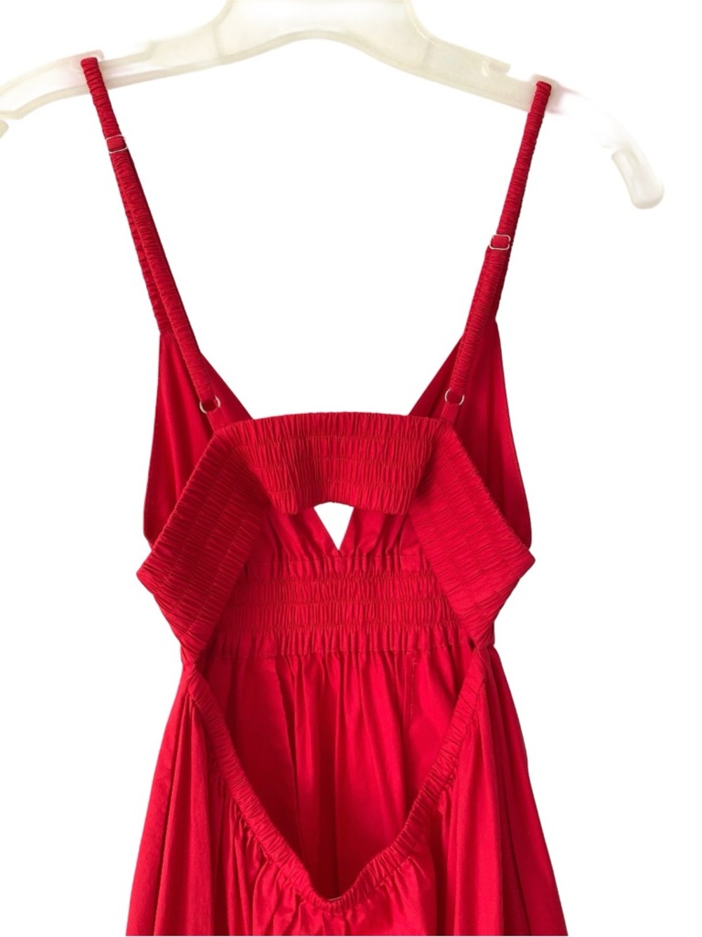 A.L.C. Rhodes Red Cotton Poplin Maxi Dress size 4 Long Sundress - Picture 6 of 9